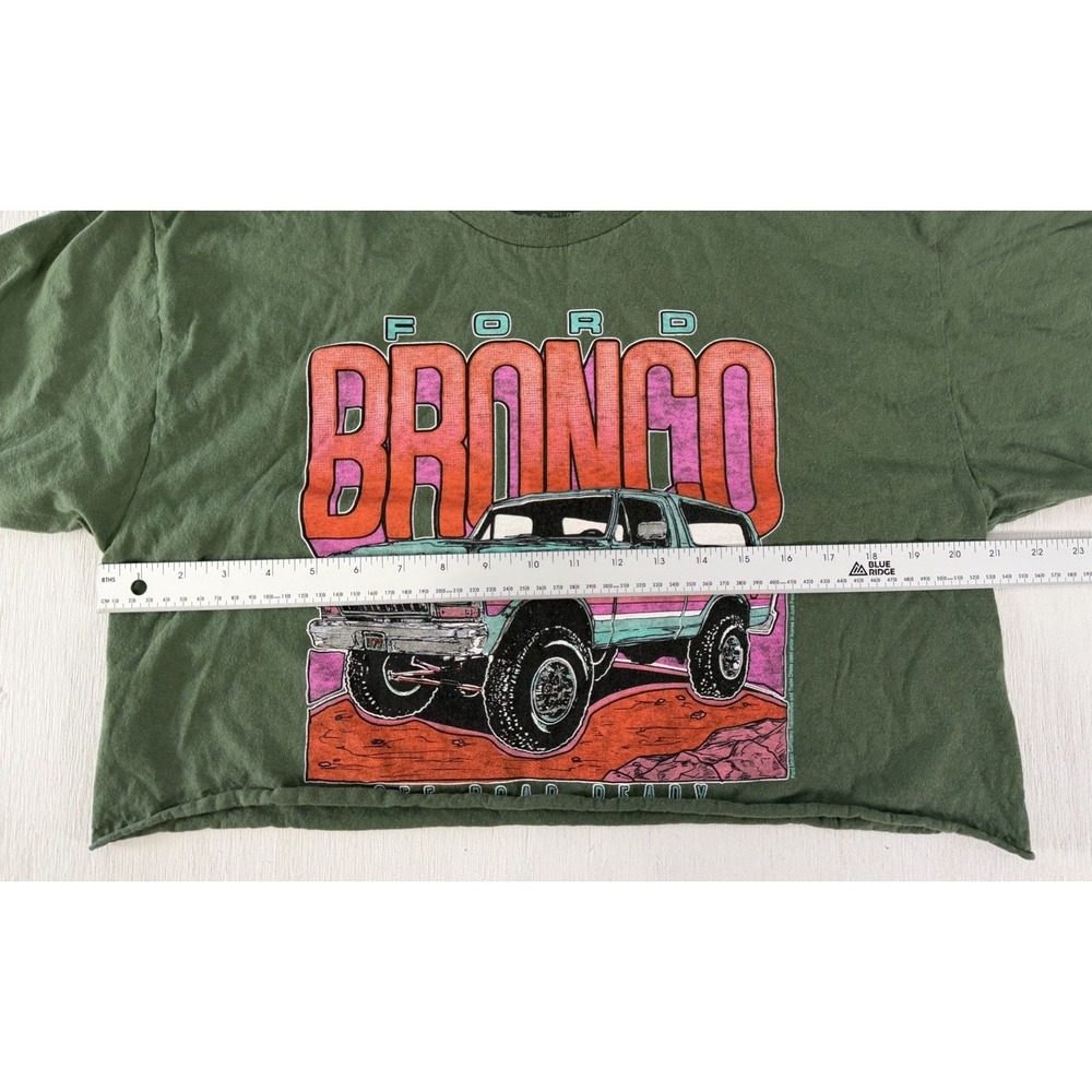 Junk Food Clothing Ford Bronco Off Road Ready Flea Market Women's M Crop Tee - Picture 6 of 16